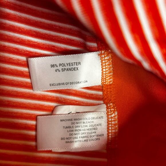 Cutter & Buck Cincinnati Bengals Super Bowl Orange Striped Quarter Zip XS - Picture 5 of 6